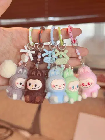 인기 미니 Labubu 키링 Labubu 키링 5개 세트