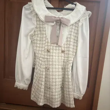 LIZ LISA 베이지 트위드 셋업
