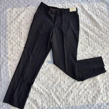 [ 새상품 ] joseph abboud 블랙 스트라이프 슬랙스 79 cm