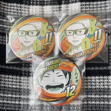 하이큐 팬파크 컬렉션 캔뱃지 츠키시마 케이 야마구치 타다시
