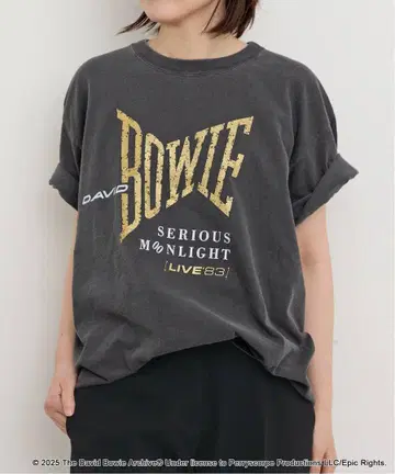 GOOD ROCK SPEED DAVID BOWIE GREY TEE