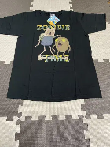 L 어드벤처 타임 좀비 타임 좀비 반팔 T셔츠 제이크 핀