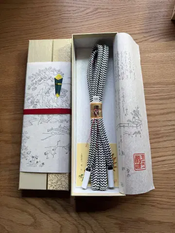 허리띠 도묘 관조 이색 패턴 [ 먹색 ]