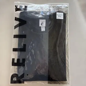 R.E.L.I.V.E. 블랙 라운드넥 티셔츠 M