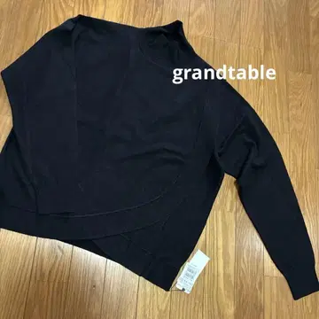 grand table 니트 상의 블랙 9호 새상품 야마다