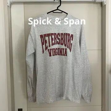 Spick and Span 로고 긴팔 T셔츠 M
