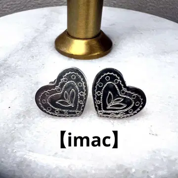 [ imac ] 이맥 / 실버925 하트형 귀걸이