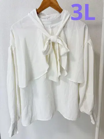 clette 쿠레트 보타이 블라우스 3L