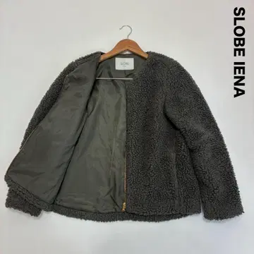 SLOBE IENA 슬로브 이에나 V넥 보아 블루종 F 카키