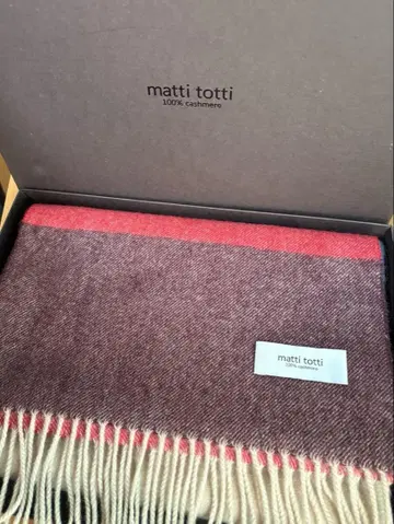 matti totti 100% 캐시미어 머플러 모던 x 베이지