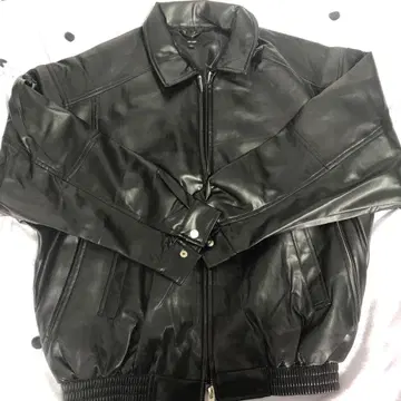 BEAMS 블랙 가죽 자켓 M