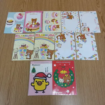 리락쿠마 엽서 11장 세트 크리스마스 리락쿠마전 이벤트 한정판