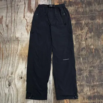 00s airwalk 나일론 기믹 카고 팬츠 블랙 메쉬