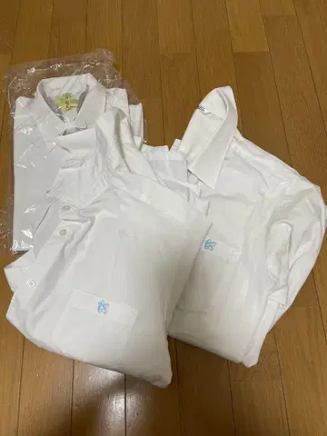 YACHT 화이트 긴팔 셔츠 3세트 L 중고!