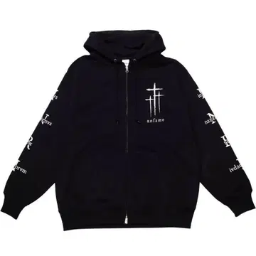 [ unfame ] HOODED ZIP SWEAT SHIRT 'INRI'