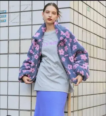 ELLEgirl 꽃무늬 보아 자켓