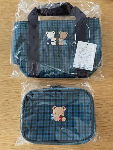 파미리아 숄더백&파우치 블루 계열 파미리아 체크 고향세
