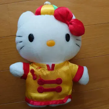 헬로키티 봉제 인형 전통 의상 약 20cm 중화권 키티