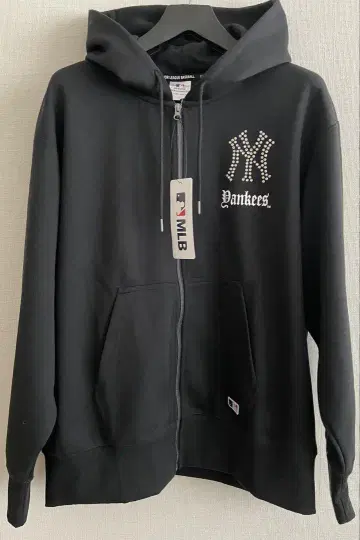 NY Yankees 스톤 장식 집업 후드티