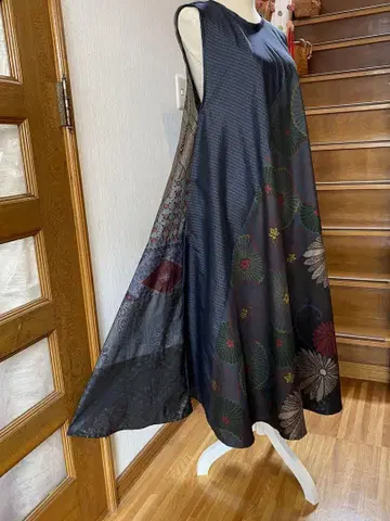 기모노 리메이크 오시마 명주 텐트 라인