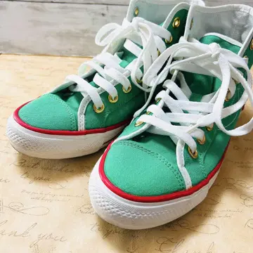 CEDAR CREST 그린 하이컷 스니커즈