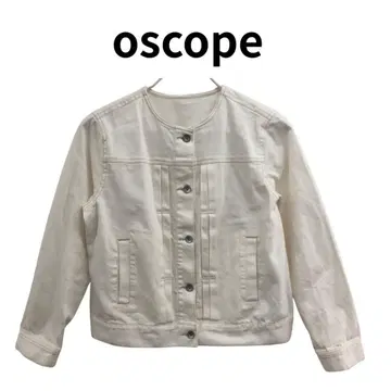 oscope 오스코프 여성용 노카라 자켓 화이트 계열