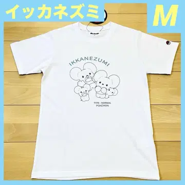 [ 새상품 미사용 ] 포켓몬 이카네즈미 T셔츠 M사이즈 화이트 돈키호테