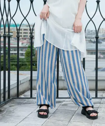 니코앤드 스트라이프 파자마 팬츠
