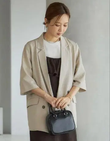 [택 포함 새상품] 시마무라 다나카 리나 mysa 브라운 자켓 L 사이즈