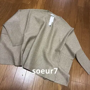 soeur7 돌먼 소매 니트  베이지 9호 새상품 야마다야