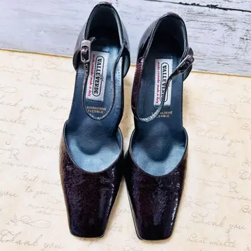 VALLEVERDE 다크 레드 하이힐 36