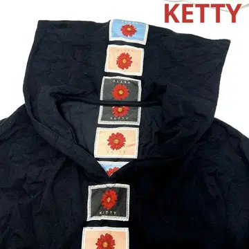 케티 ketty 세일러 카라 티셔츠 긴팔 블랙 택 와펜