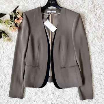 택 포함 BEIGE, 베이지 cindy 노카라 자켓 2