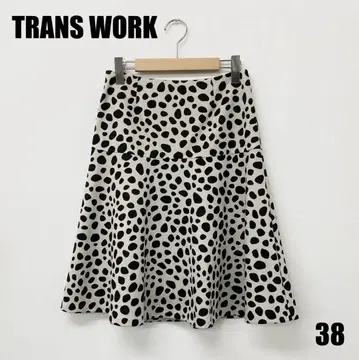 0334P TRANS WORK 미디 스커트 여성