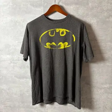 DC COMICS 배트맨 로고 페이드 셔츠 XL 차콜