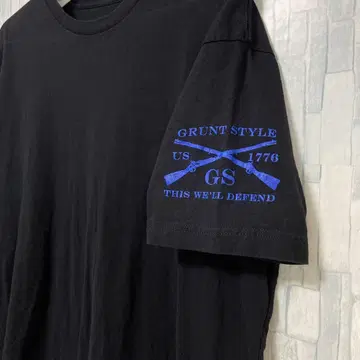 미군 방출품 퇴역군인 어패럴 Grunt Style 미국 국기 T셔츠 XL