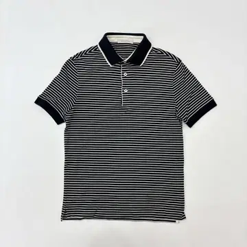 Ermemegildo Zegna 보더 피케 셔츠 사이즈 XS (46)