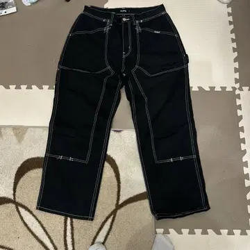 XLARGE 블랙 워크 팬츠 34