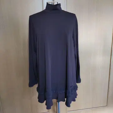 토쿠코 프릴 장식 다크 브라운 튜닉
