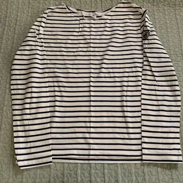 쁘띠바토: 보더 긴팔 셔츠 L(XL)