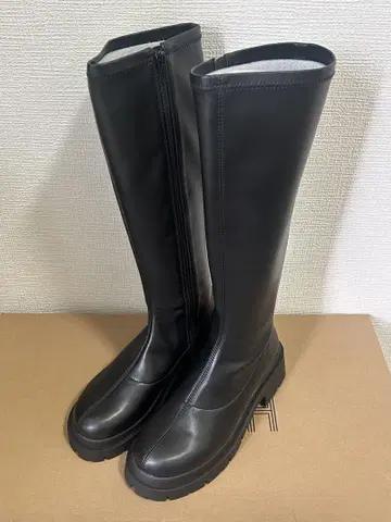 인힐 스트레치 롱 부츠 블랙
