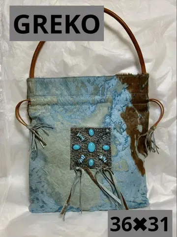 새상품급 미사용 GREKO 이탈리아제 가죽&송치 원숄더백