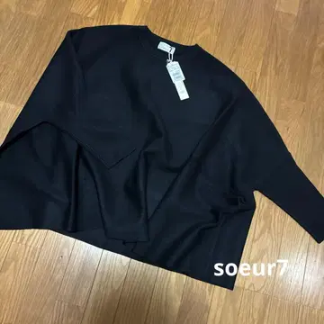 soeur7 돌먼 소매 니트 블랙 9호 새상품 야마다야