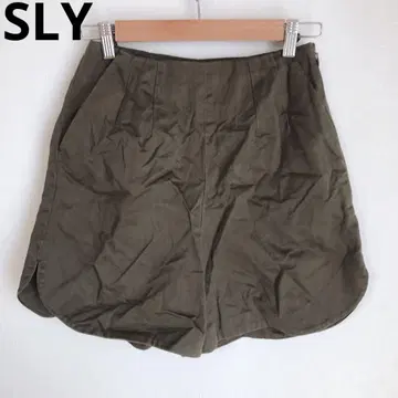 슬라이 숏팬츠 하프 팬츠 여름 무지 코튼 카키 1