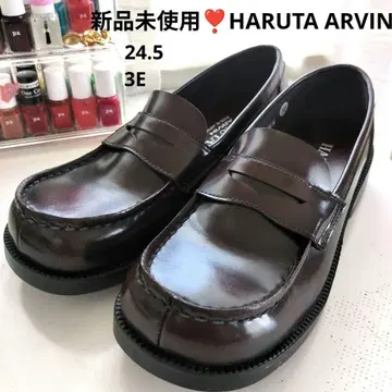 미사용 새상품 HARUTA ARVIN 일본제 로퍼 24.5 브라운 3E