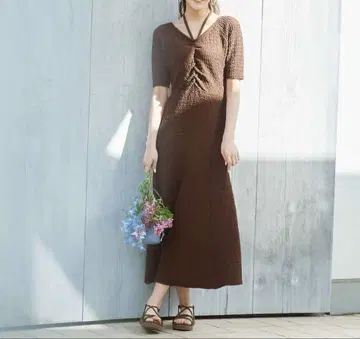 NATURAL BEAUTY BASIC 홀터넥 티셔츠 원피스