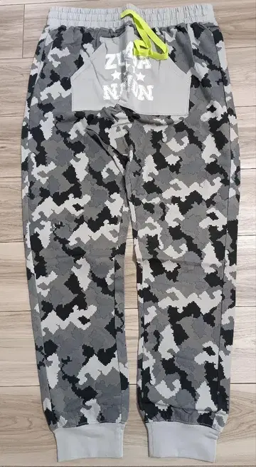 줌바 로고 카모 패턴 롱 팬츠 그루 XL