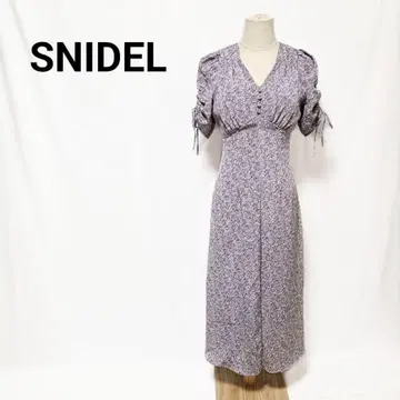 SNIDEL 전개 머메이드 프린트 원피스 꽃무늬