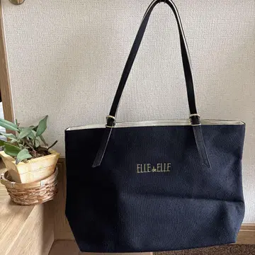 ELLE de ELLE 블랙 토트백
