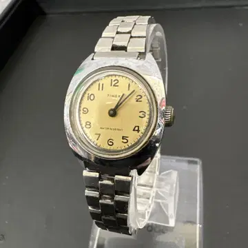 TIMEX 손목시계 SS 수동 와인딩 베이지 다이얼